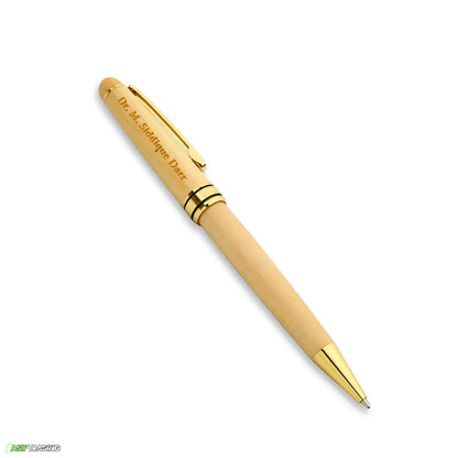 Customized Name Luxury Wooden Ballpoint Pen Gift Set with Wooden Box