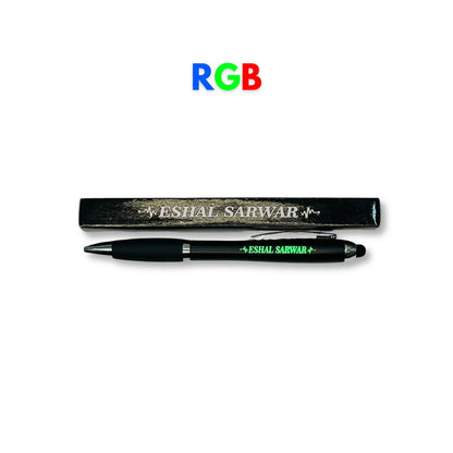 Customized Name Engraved Pen with Neon Light